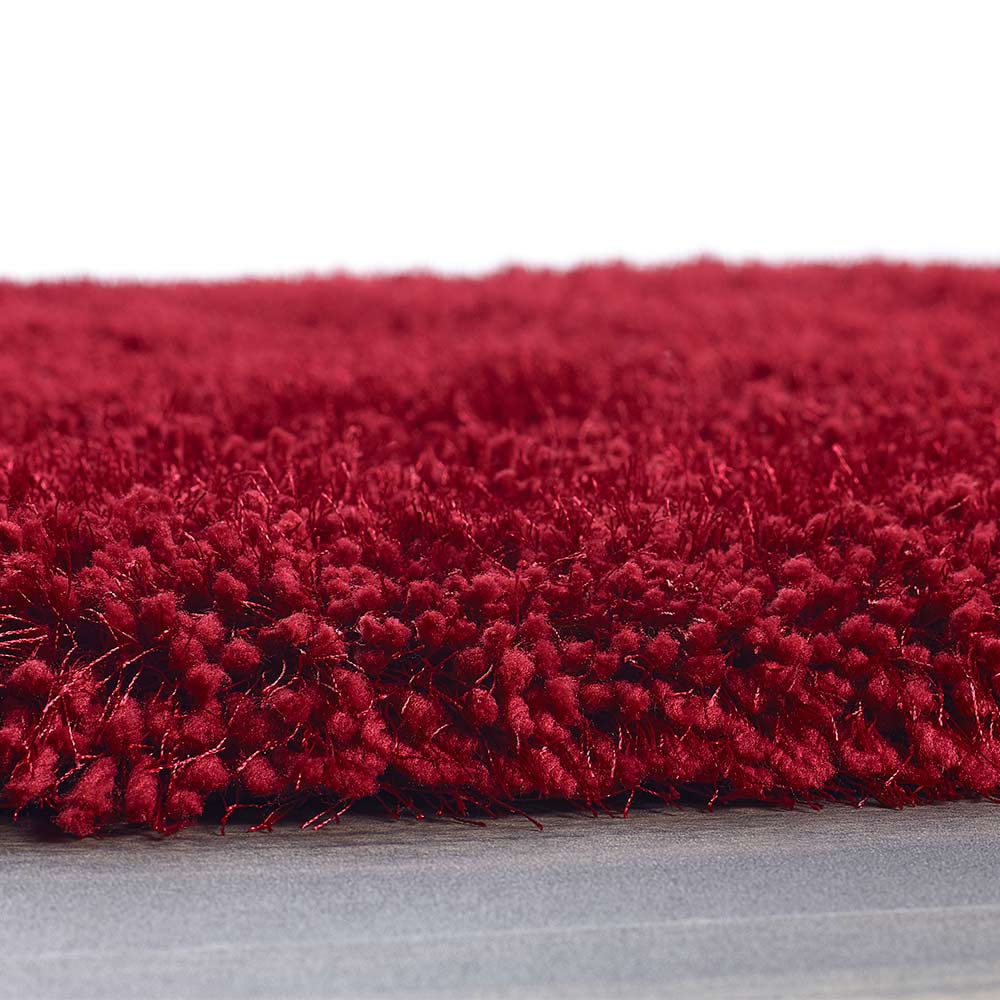 Origins Chicago Red Thick Shaggy Rug