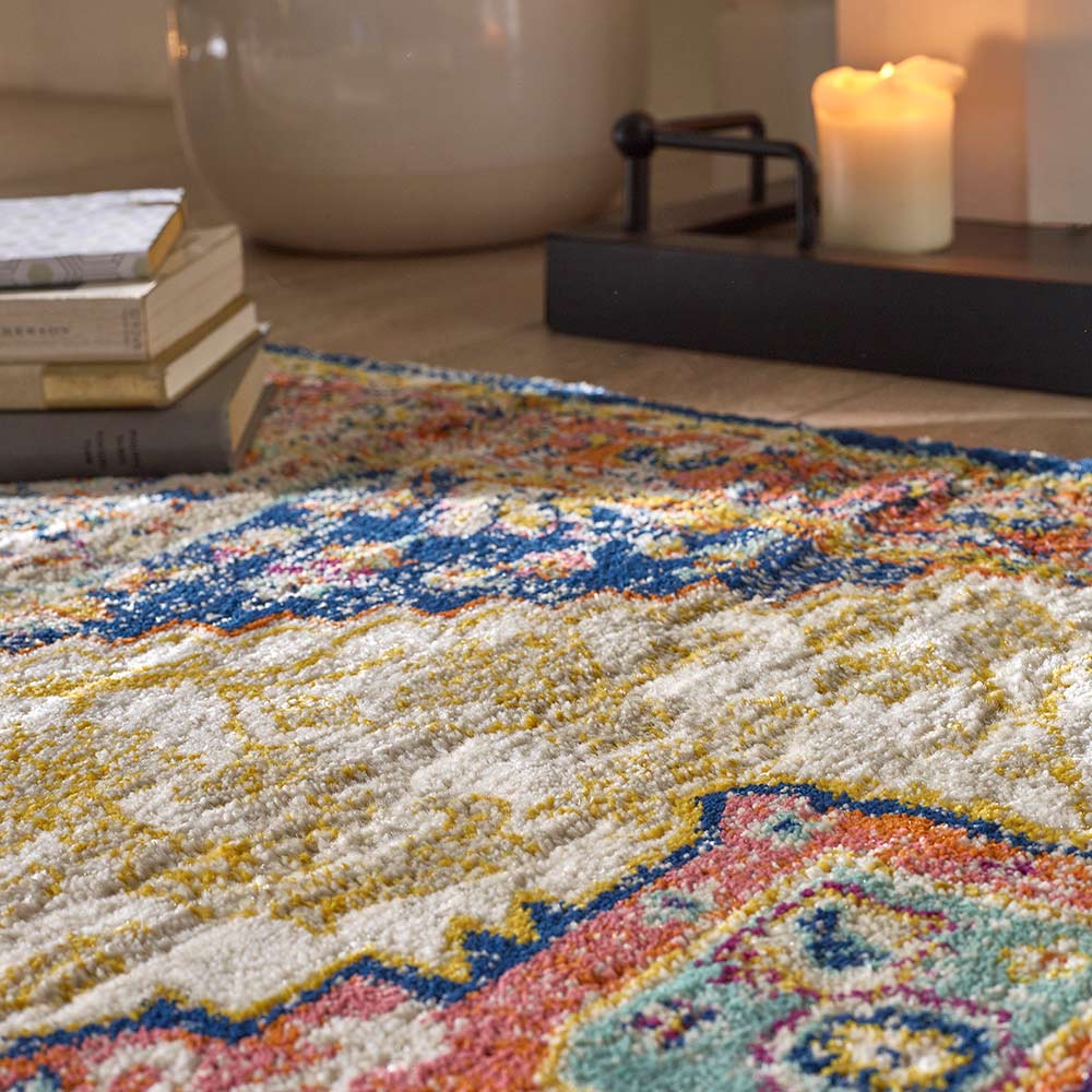 Origins Granada Amber Traditional Faded Rug