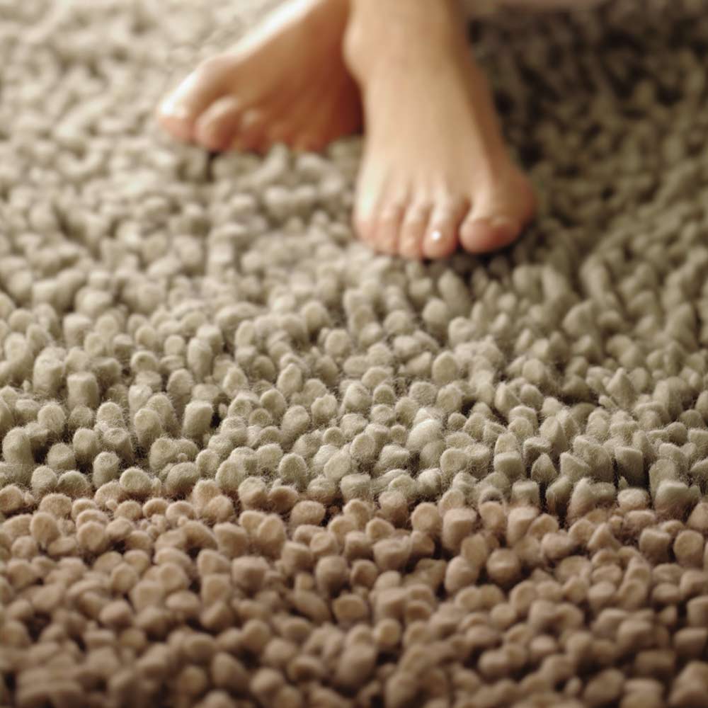 Rug Guru Maine Oyster Chunky Soft Wool Rug