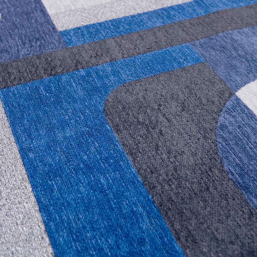 Weimar Blue 9207 Nuance Module Rug