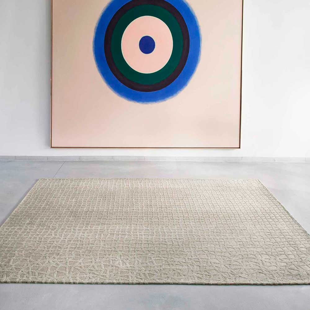 Ovid Beige 9245 Structures Trammel Rug