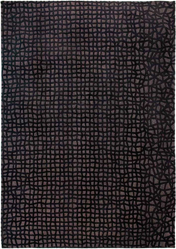 Oppian Black 9247 Structures Trammel Rug