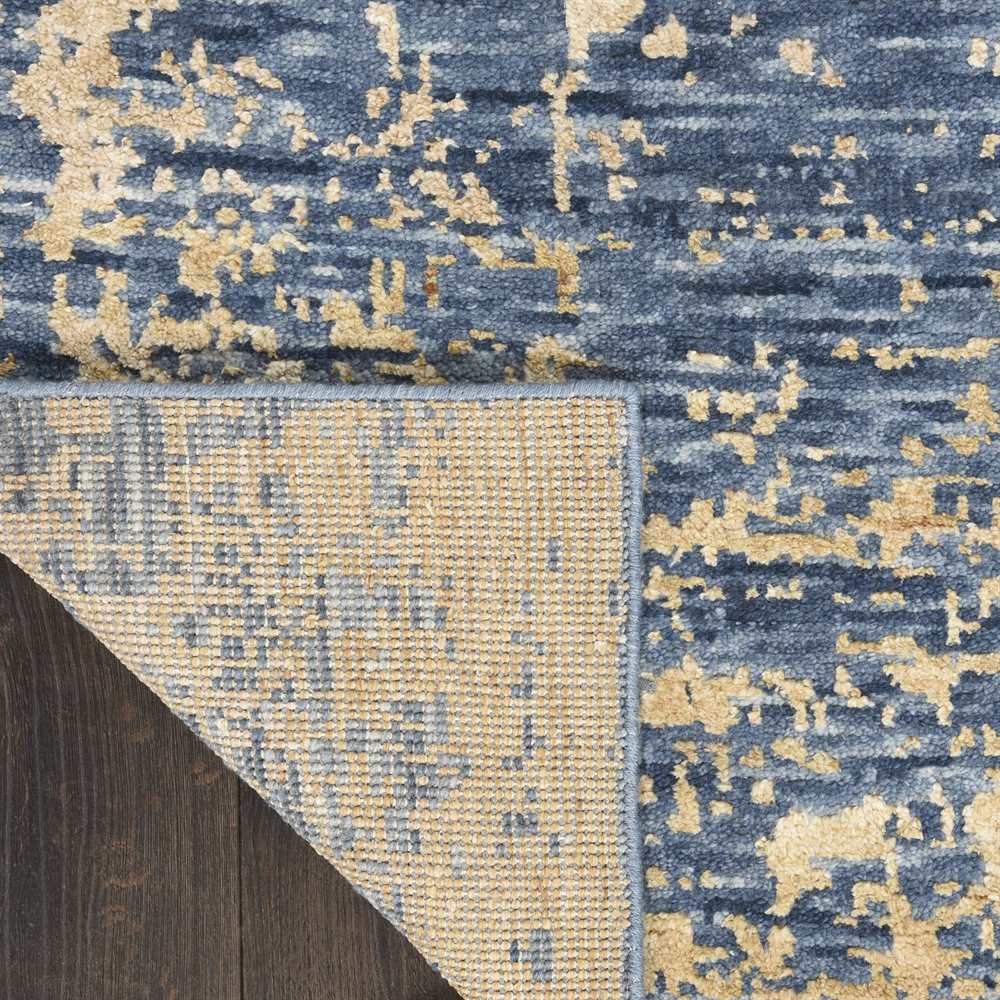 Luna Rug LUN01 Dark Blue Mocha Abstract