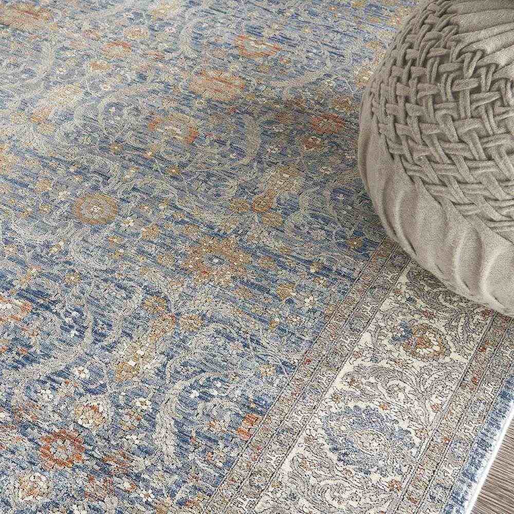 On Sale Light Blue Traditional Rug STN08 244x305cm
