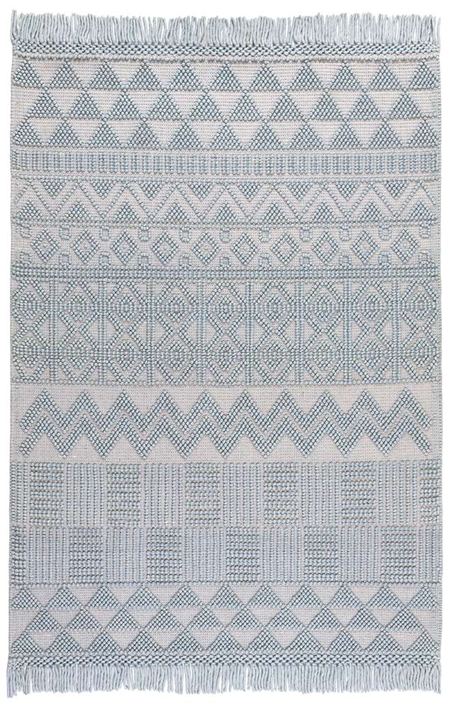 Anya Anya01 Duck Egg Flatweave Geo Rug