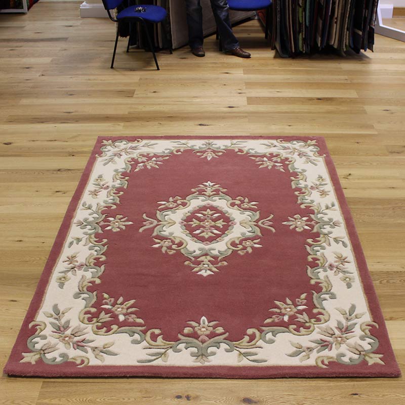 Royal Aubusson rug rose