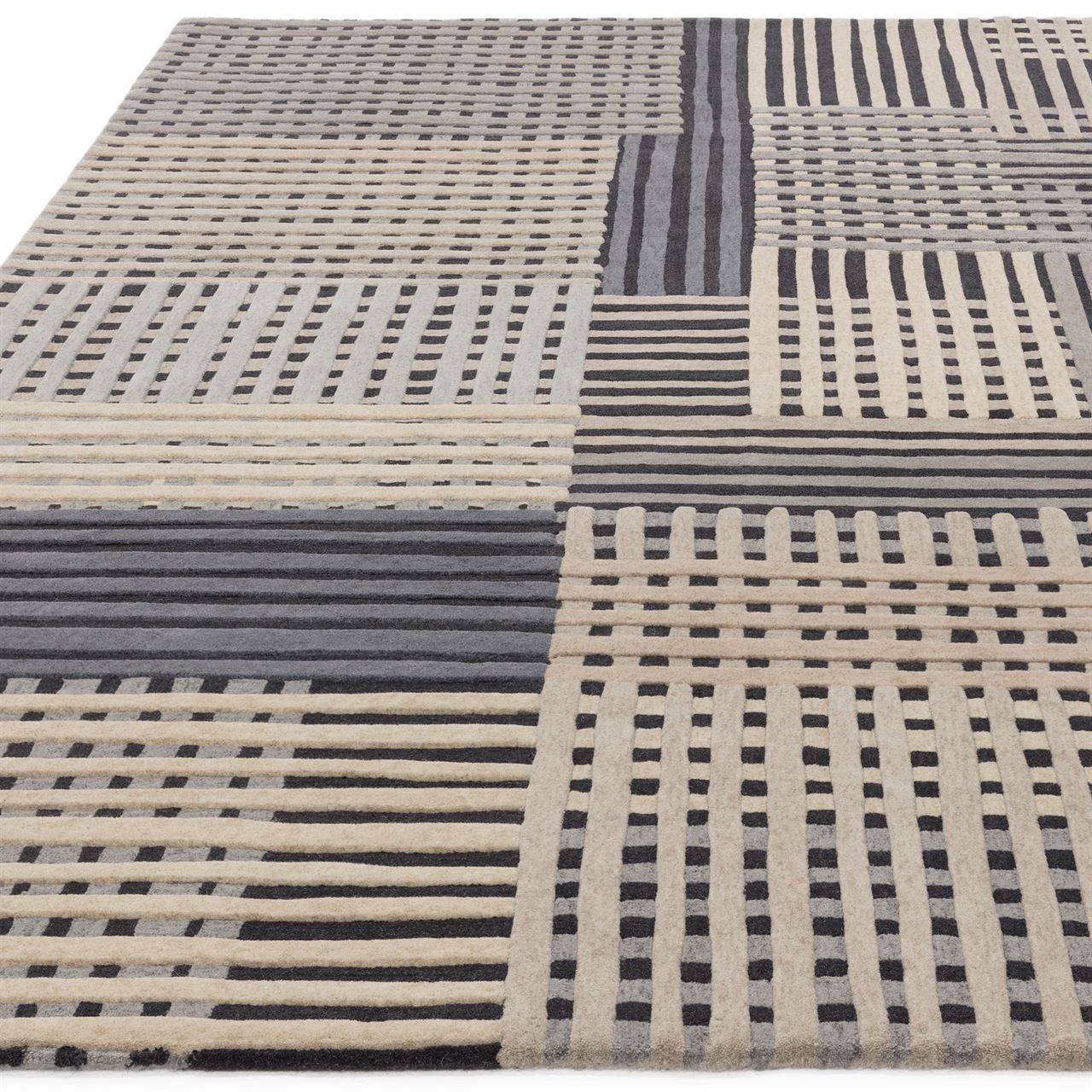 Aspect Wool Rug Modern Grey Multi