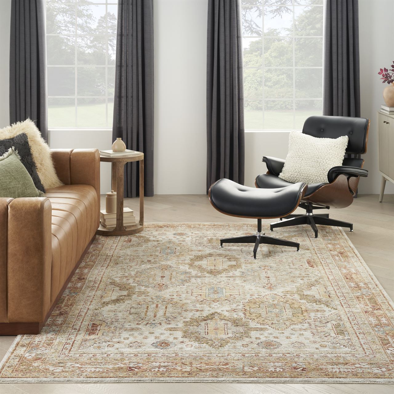 Sahar Vintage Ivory Multicolour Rug SHR01