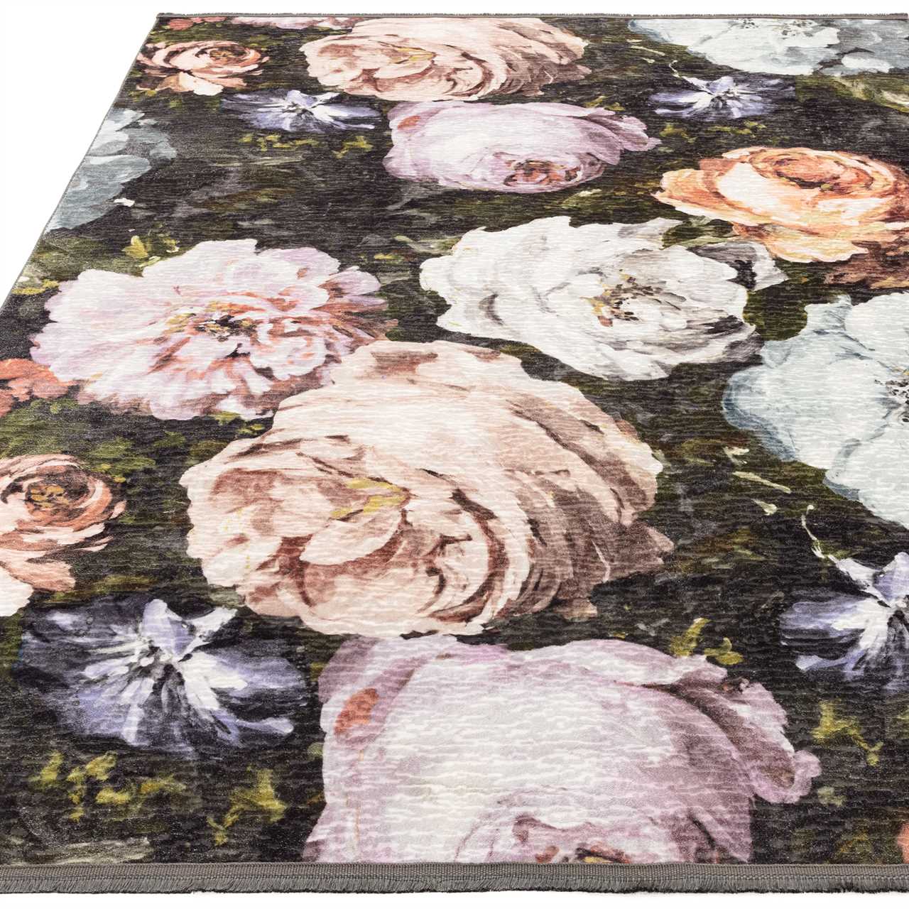Clarke & Clarke Floretta Blush Charcoal Rug