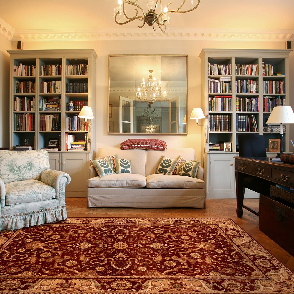 Brintons Agnus Rejent Ruby Wool Rug