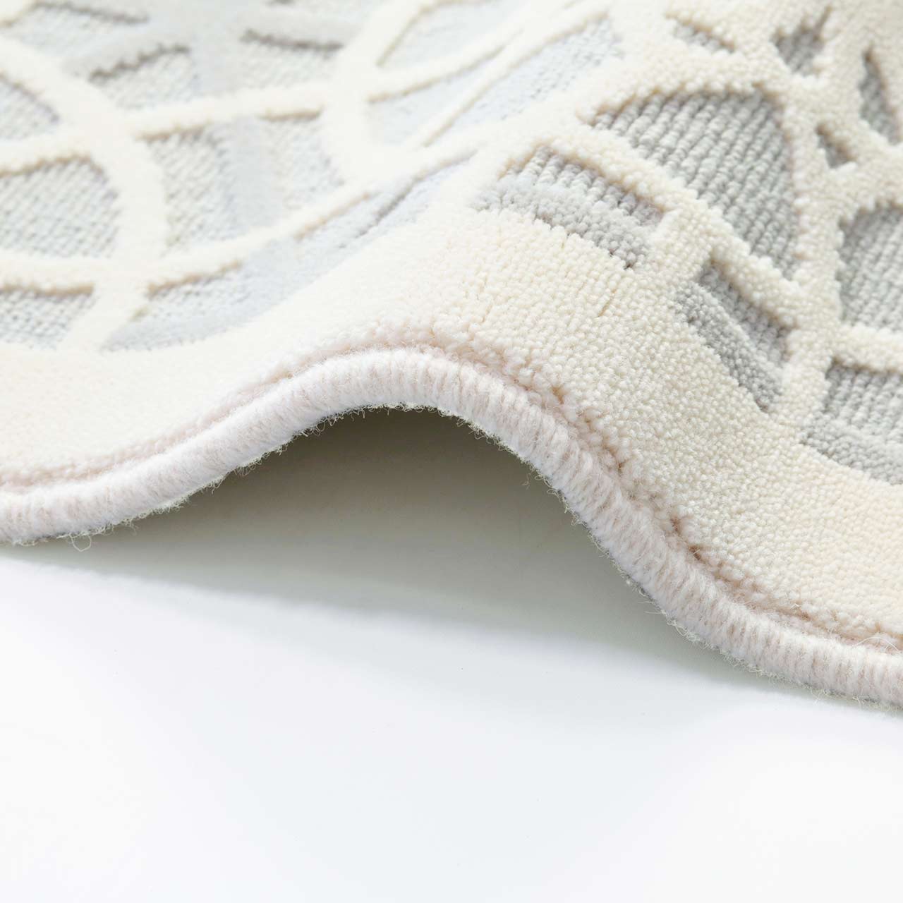 Brintons Galaxy Azur White Wool Rug