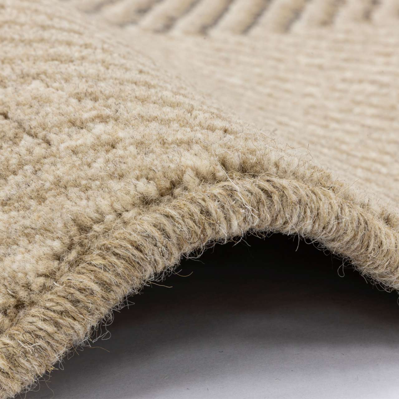 Brintons Tempo Natural Sera Dark Beige Wool Rug