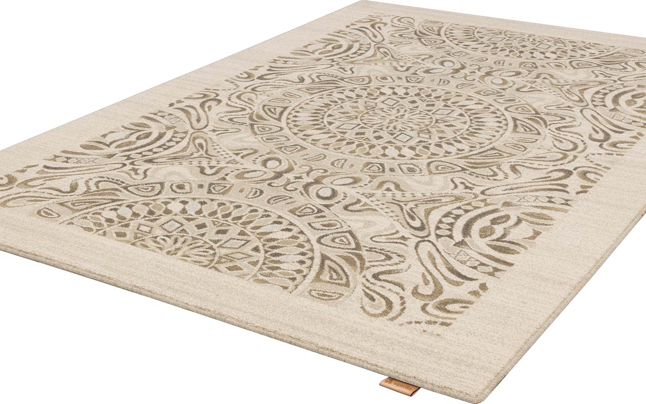 Brintons Tempo Natural Tula Cream Wool Rug