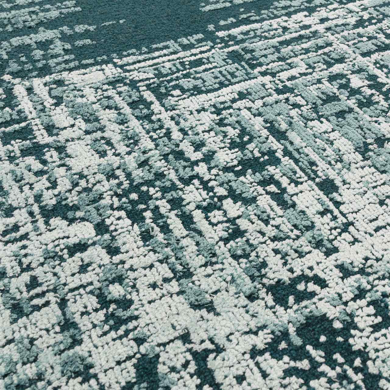 Torino Teal Green Premium Wool Rug