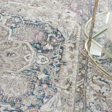 On Sale Kathy Ireland Royal Terrace KI46 Ivory Multi Rug 66x229cm