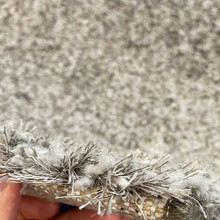 On Sale Grey Silver Shaggy Wool Mix Rug 927 200x290cm