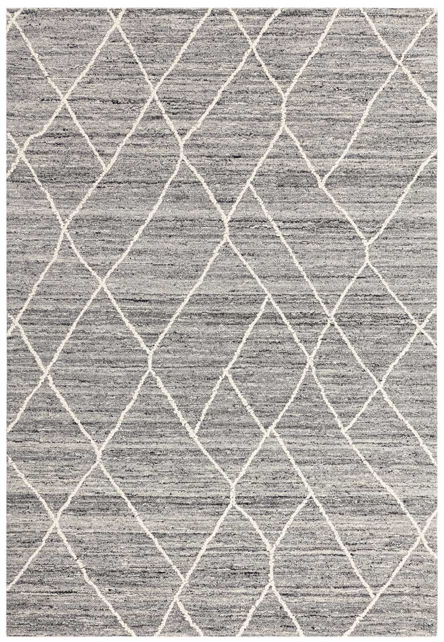 Noah Charcoal Handtufted Indian Wool Rug