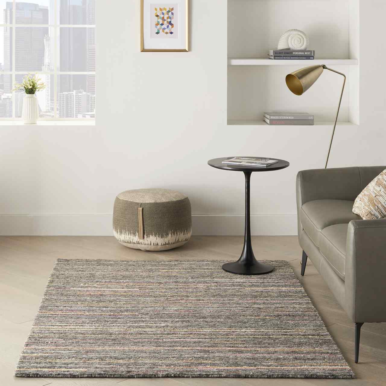 Plateau Grey Flame Hand Knotted Rug