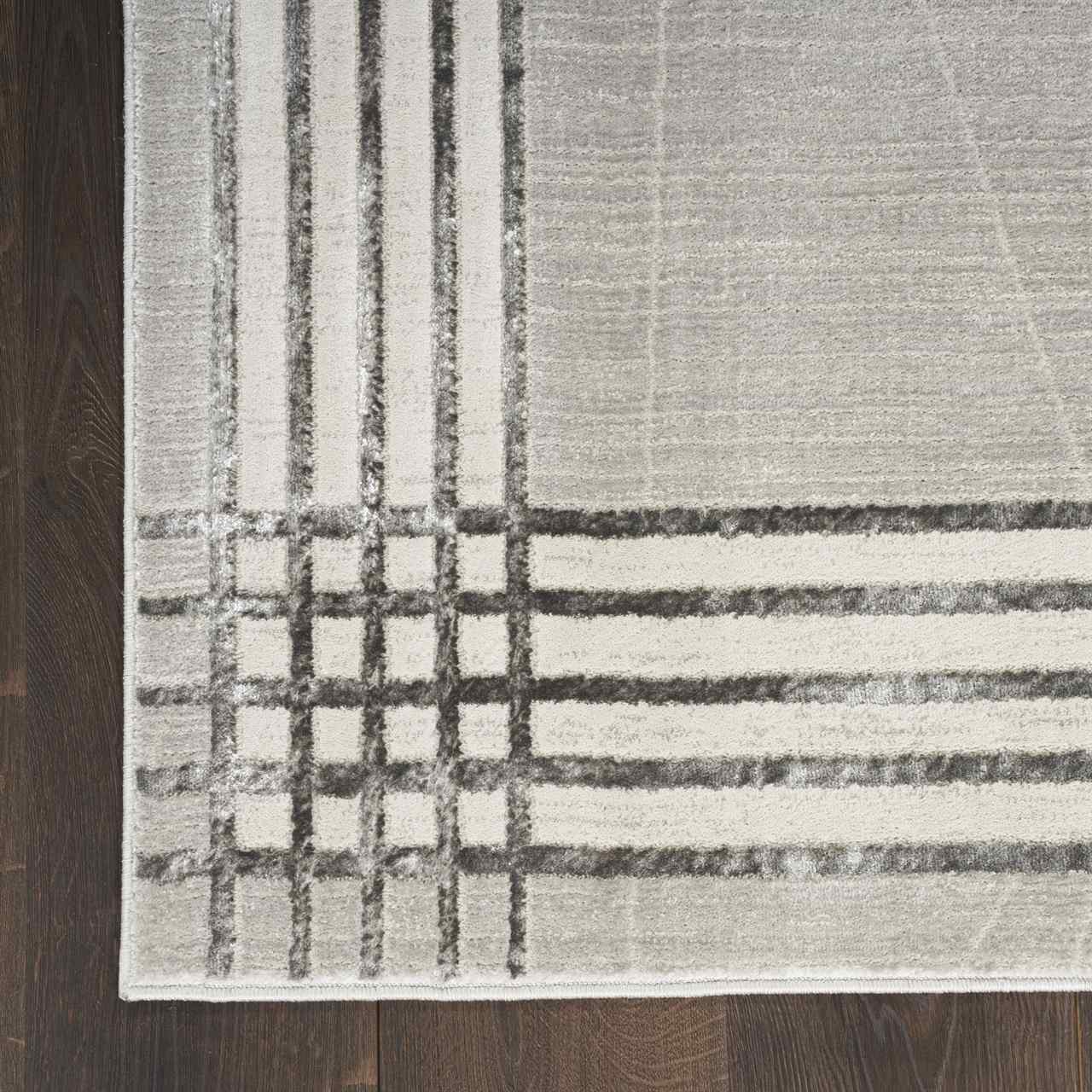 Desire DSR01 Grey Silver Luxury Silky Rug