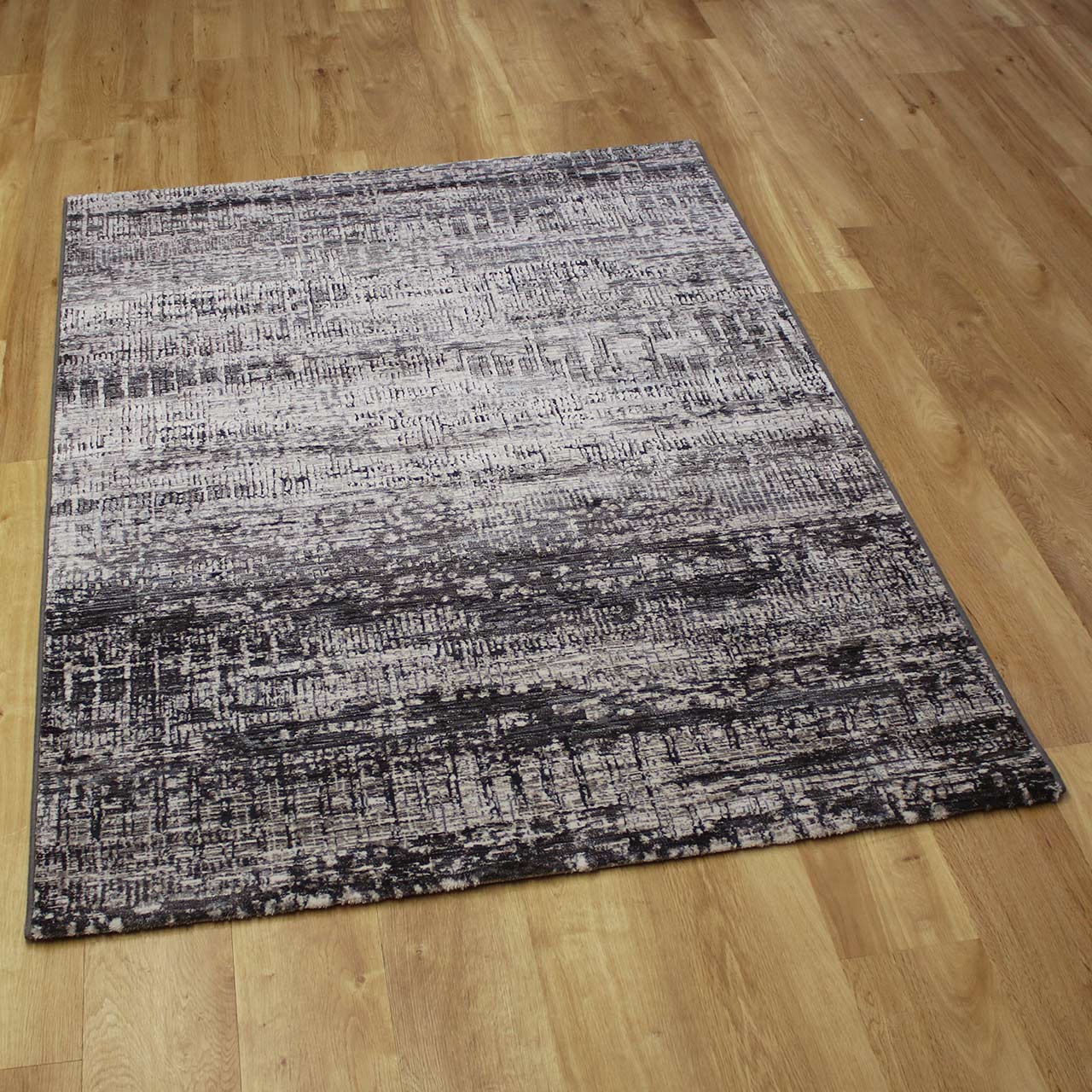 Luxurious Charcoal Silver Blue Canyon Rug 3575