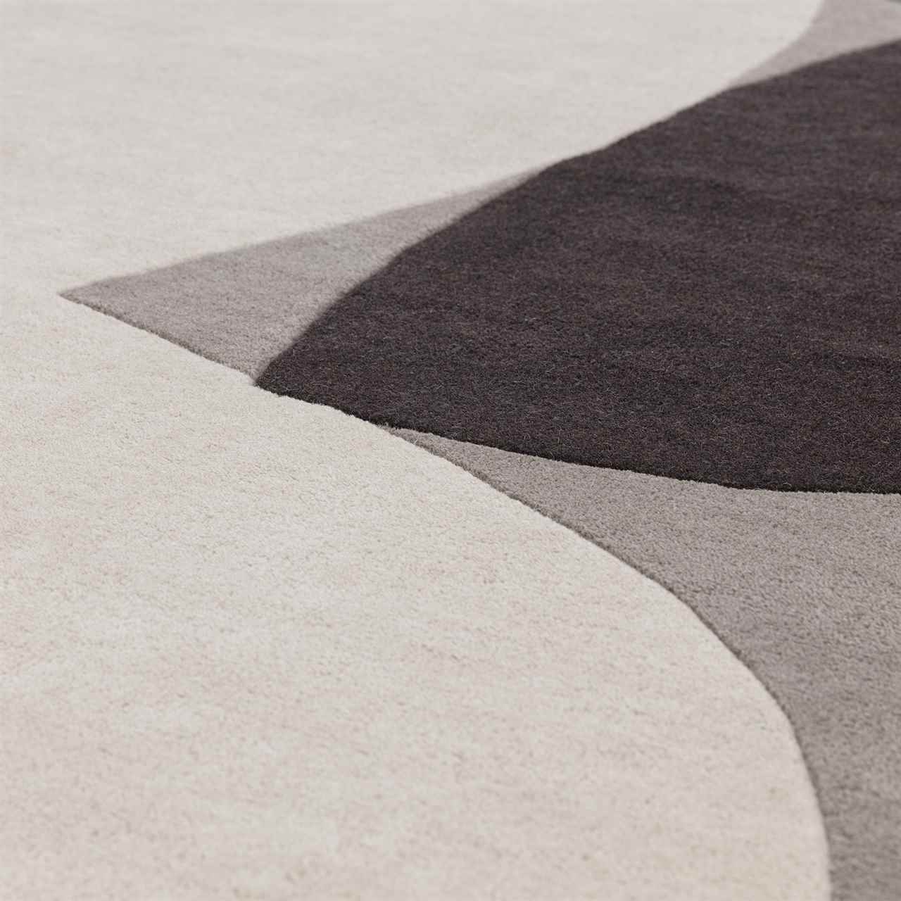 Reef Wool Rug RF24 Mid Century Grey
