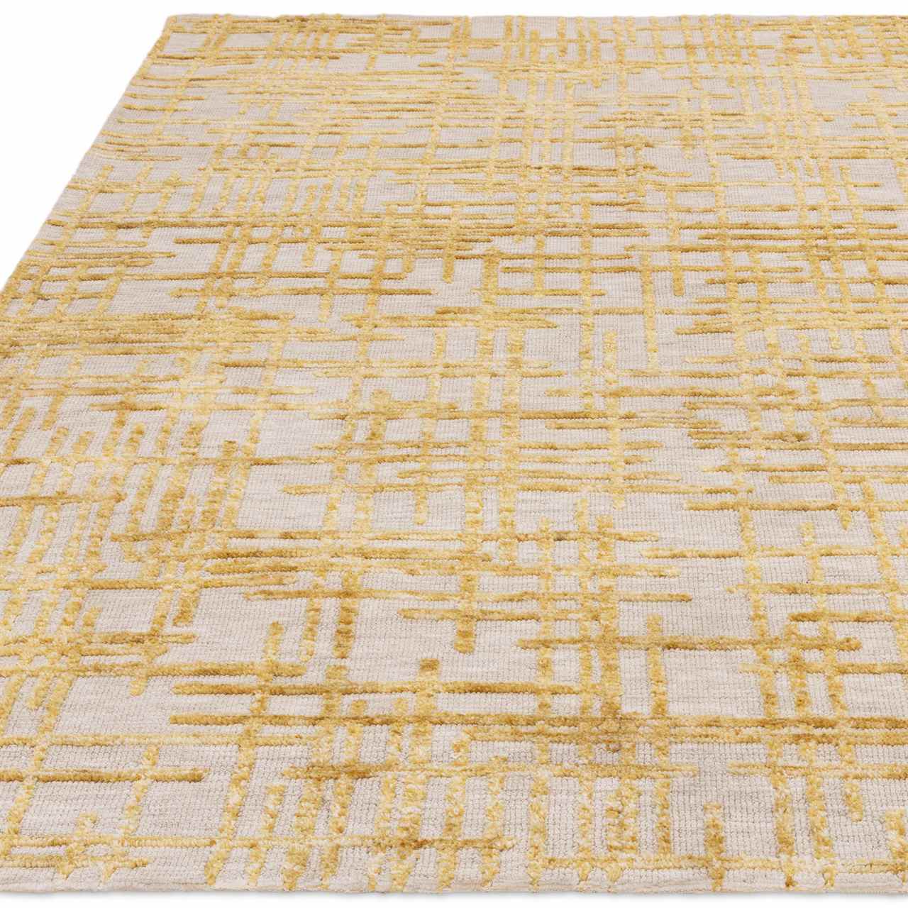 Mason Draft Gold Soft Contemporary Rug