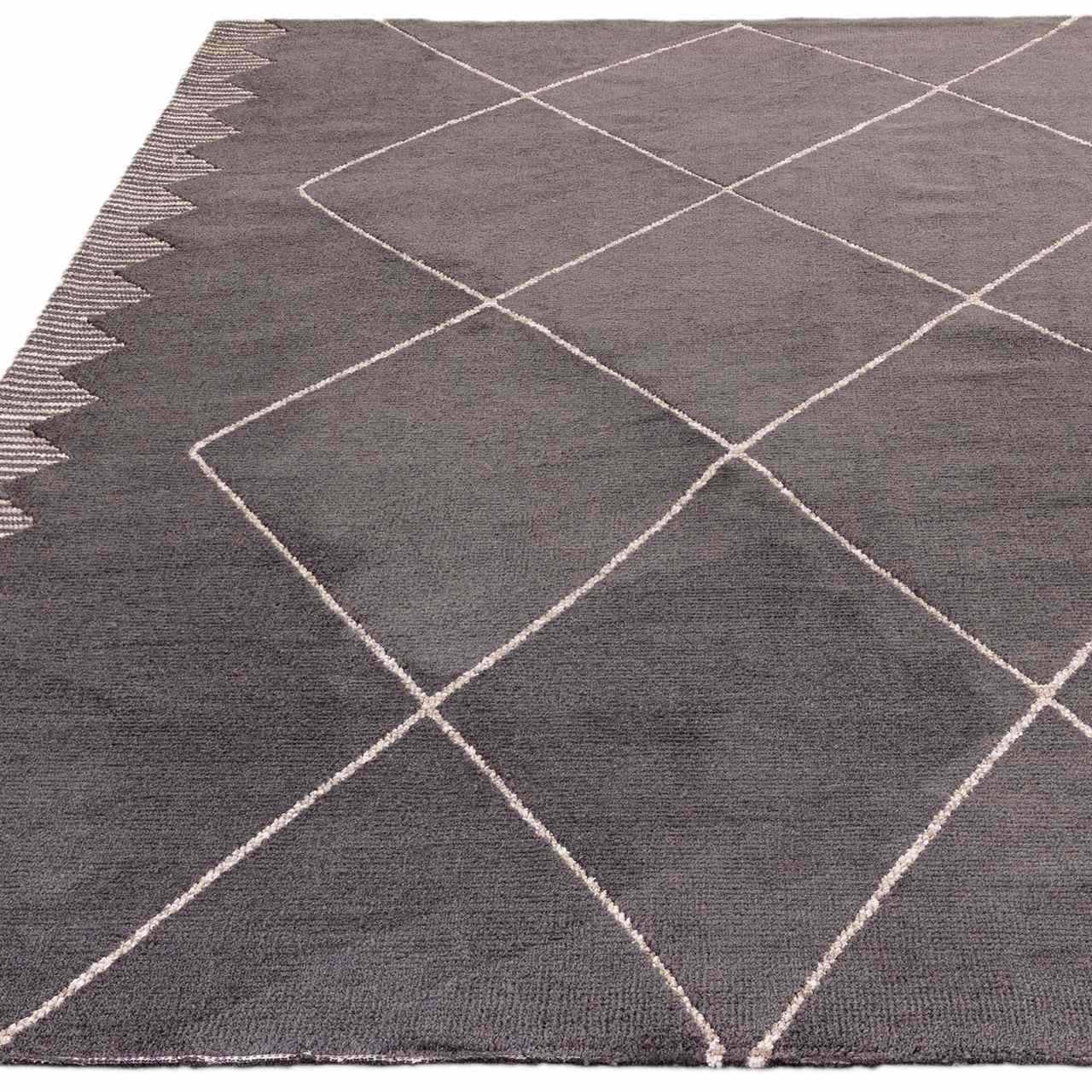 Mason Diamond Black Soft Contemporary Rug