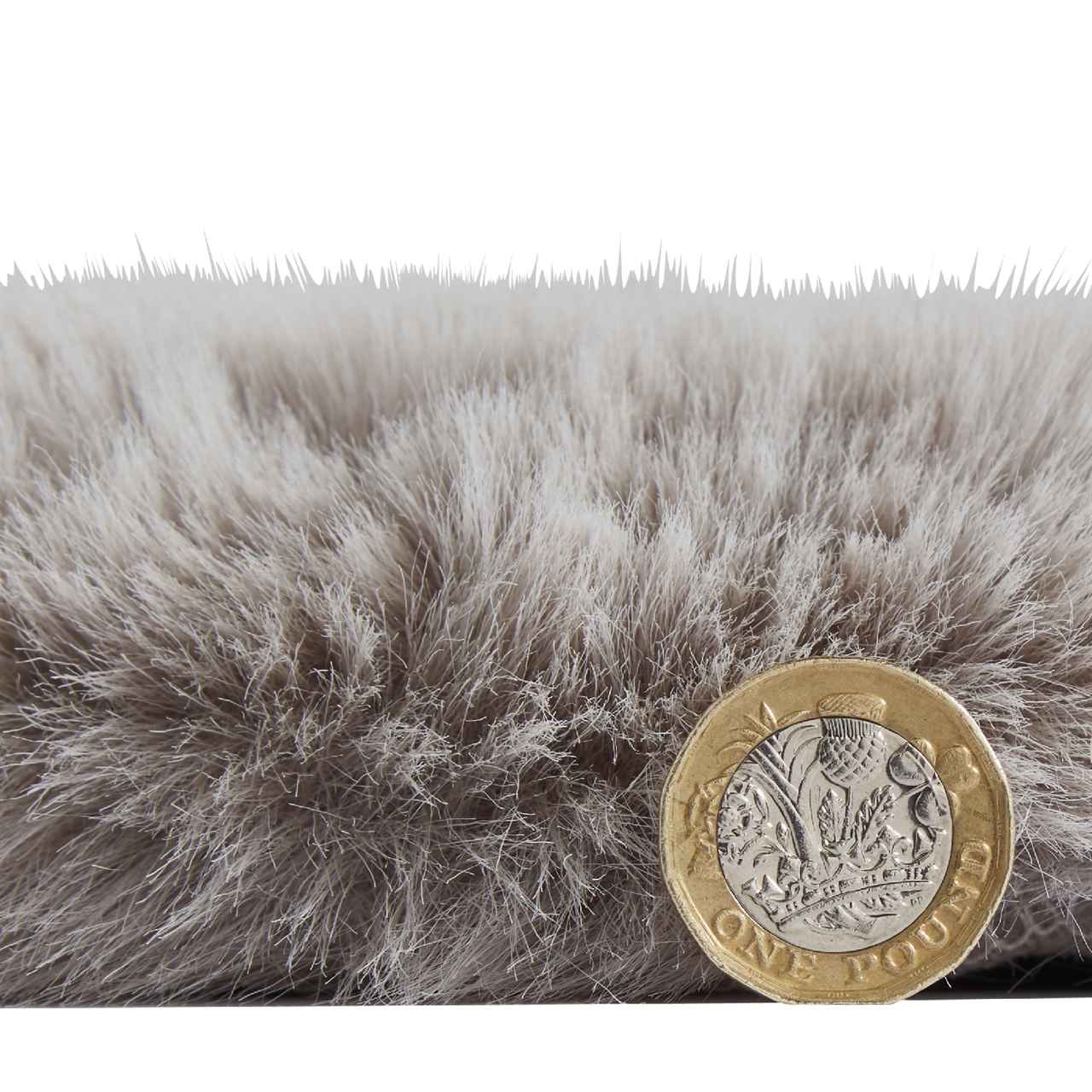 Super Teddy Silver Soft Faux Sheepskin