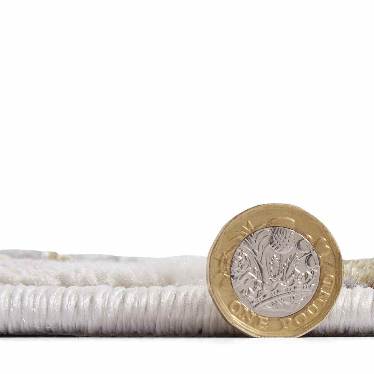 Artemis B8403A Gold Silver Silky Rug