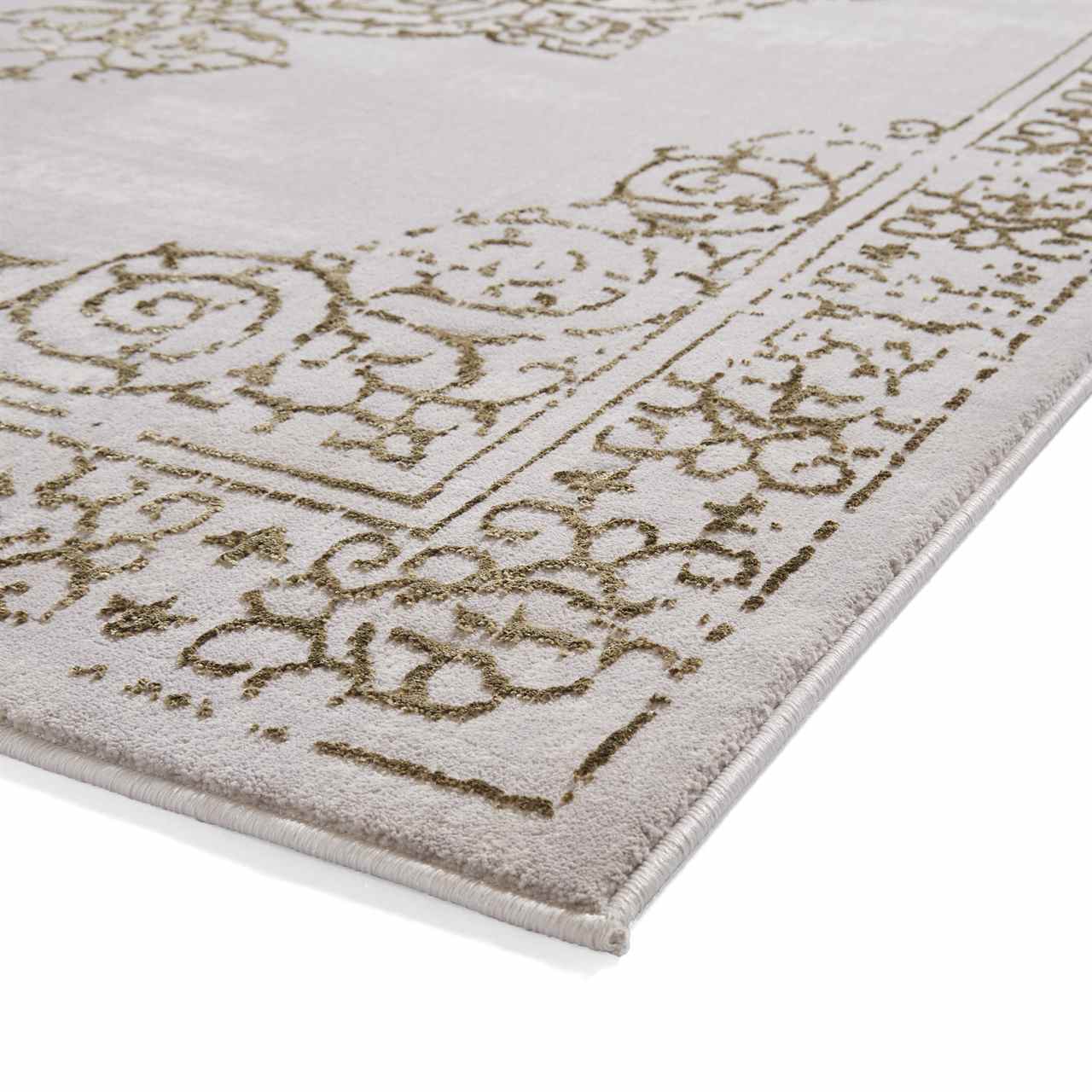 Artemis B9076A Gold Silver Silky Rug