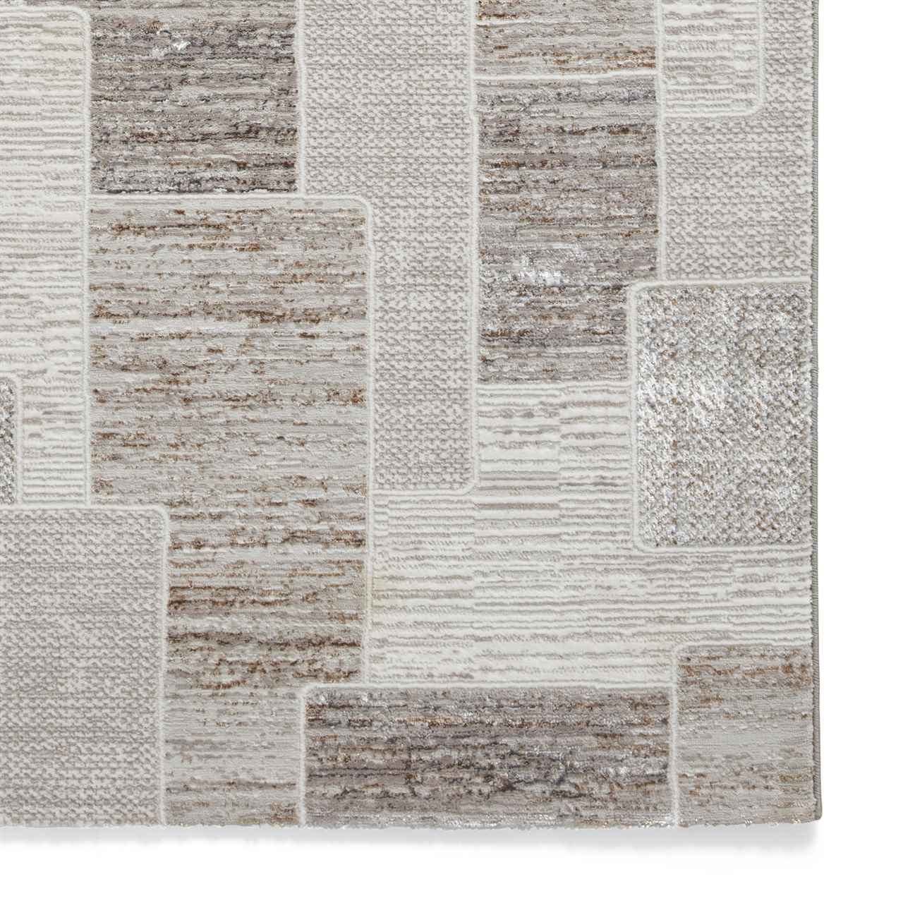 Creation 50178 Brown Beige Silky Rug