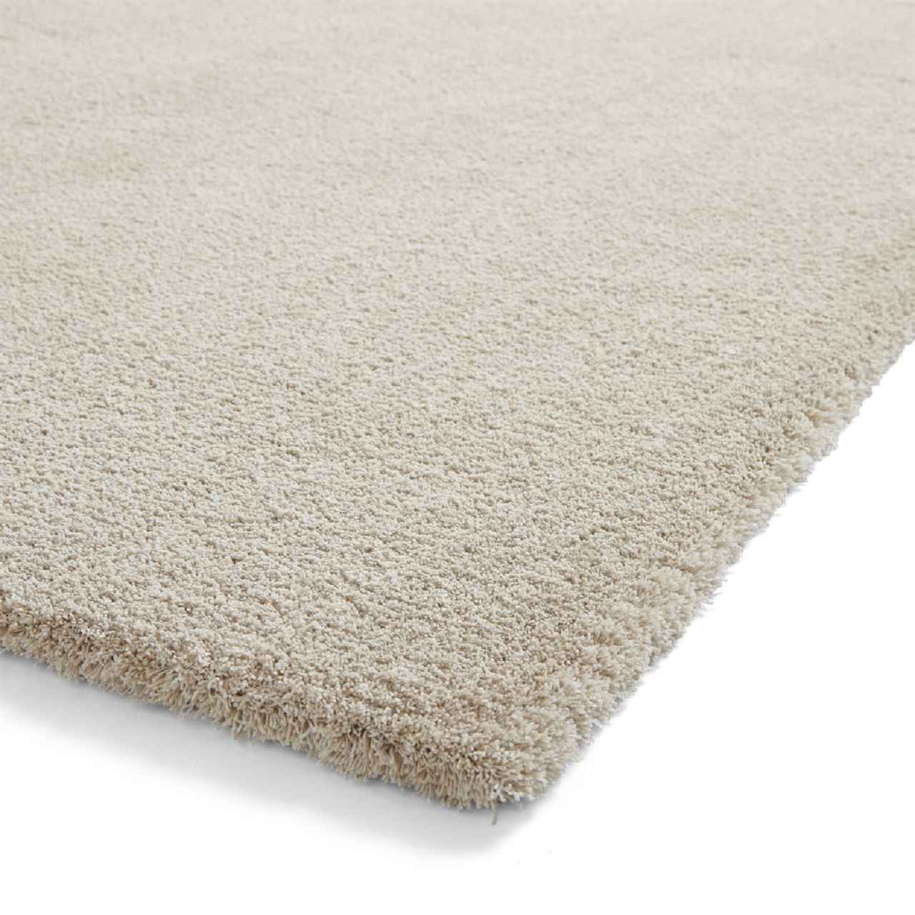 Kara Linen Shaggy Washable Plain Rug