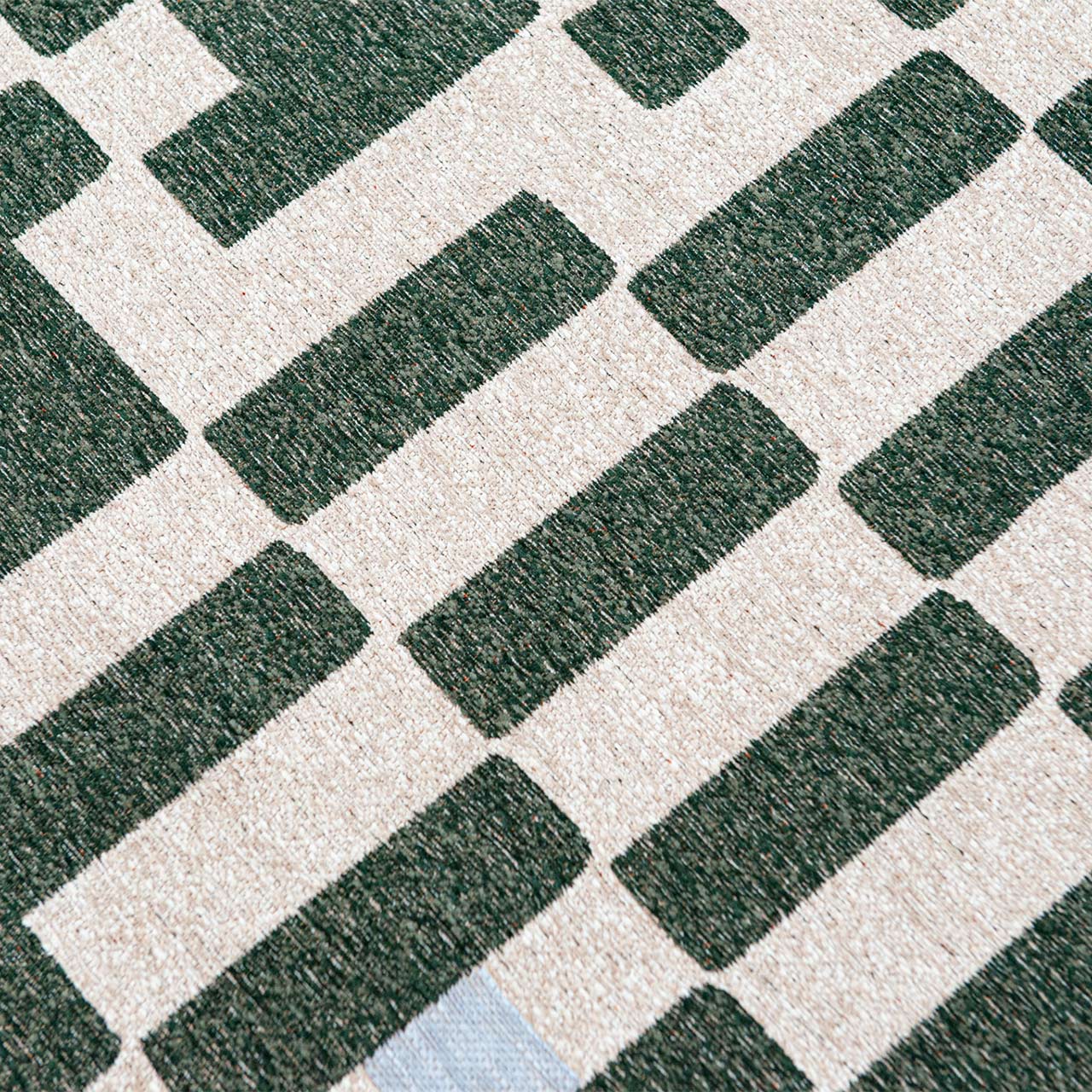 Chess Deep Green 9339 Indoor Outdoor Washable Eco Rug