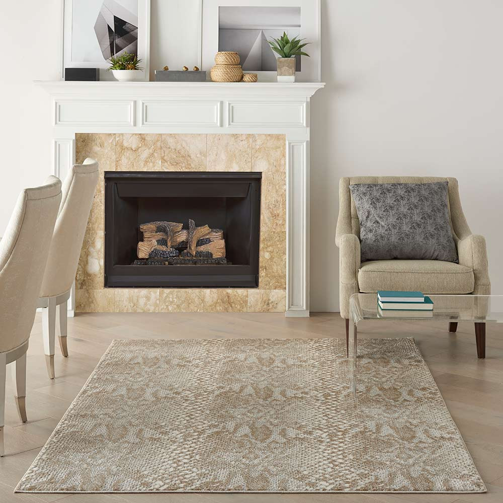 Solace SLA06 Ivory Beige Rug Runner
