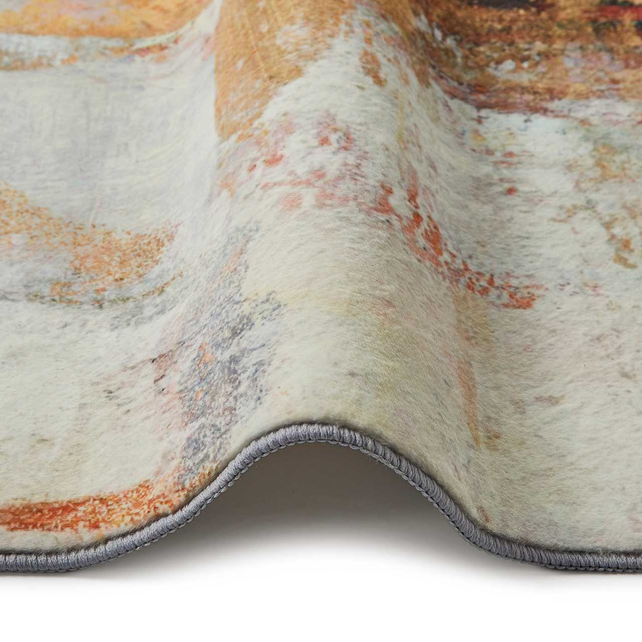 Washable Rug Modern Lux Beige Multi
