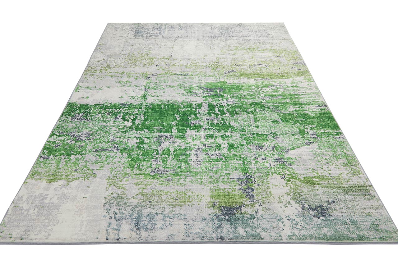 Washable Rug Modern Lux Ivory Green 