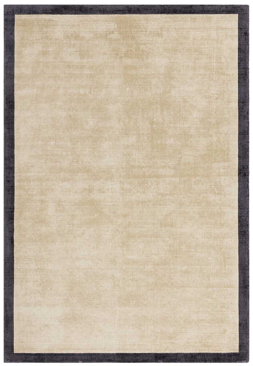 Blade Border Handwoven Rug Putty Charcoal 10