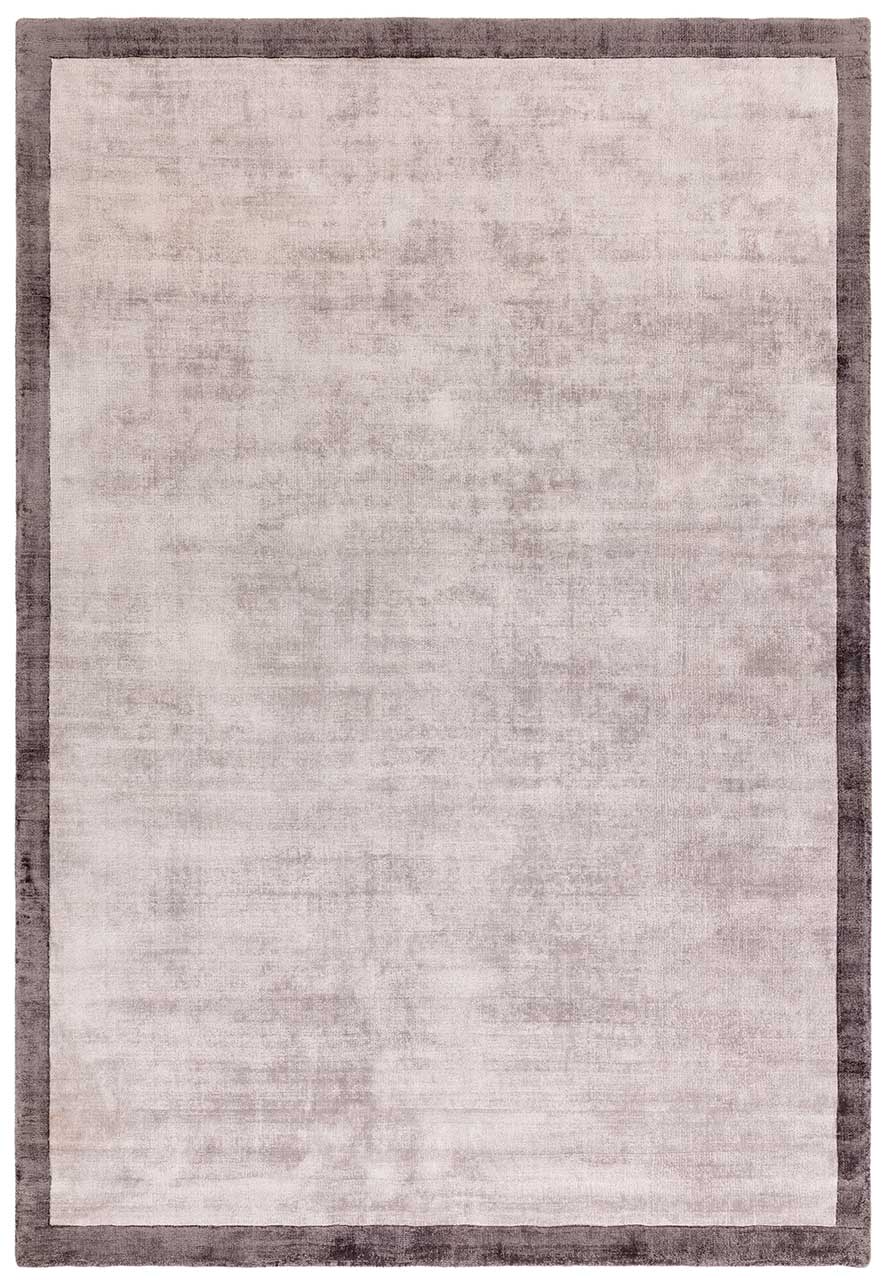 Blade Border Handwoven Rug Silver Grey 08