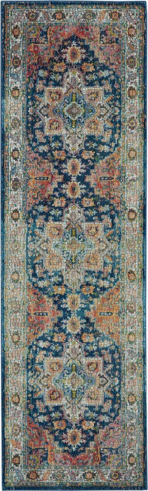 Persian Ankara Global ANR11 Blue Multi Rug Runner