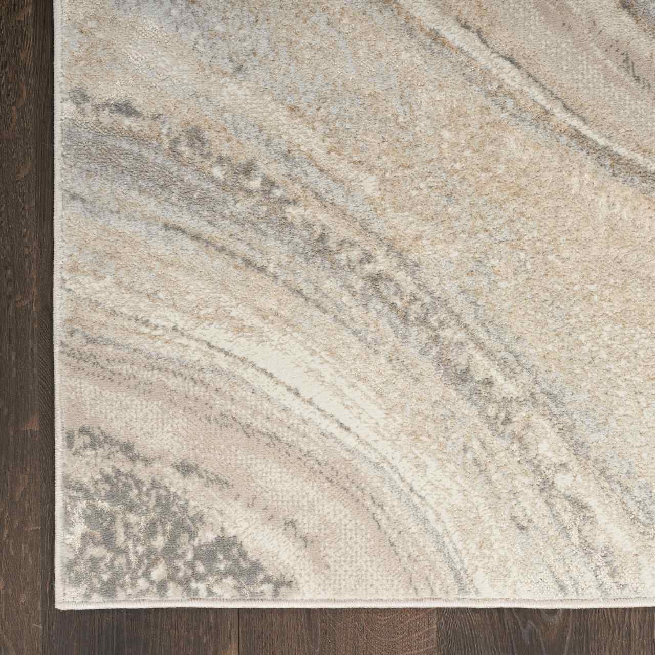 Brush Strokes Rug 03 Metallic Cream Grey