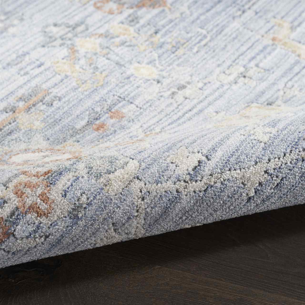Elegant Heirlooms Thin Vintage Rug ELH02 Blue Ivory