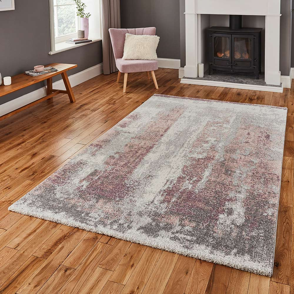 Brooklyn Rug 8595 Ivory Grey Rose Runner