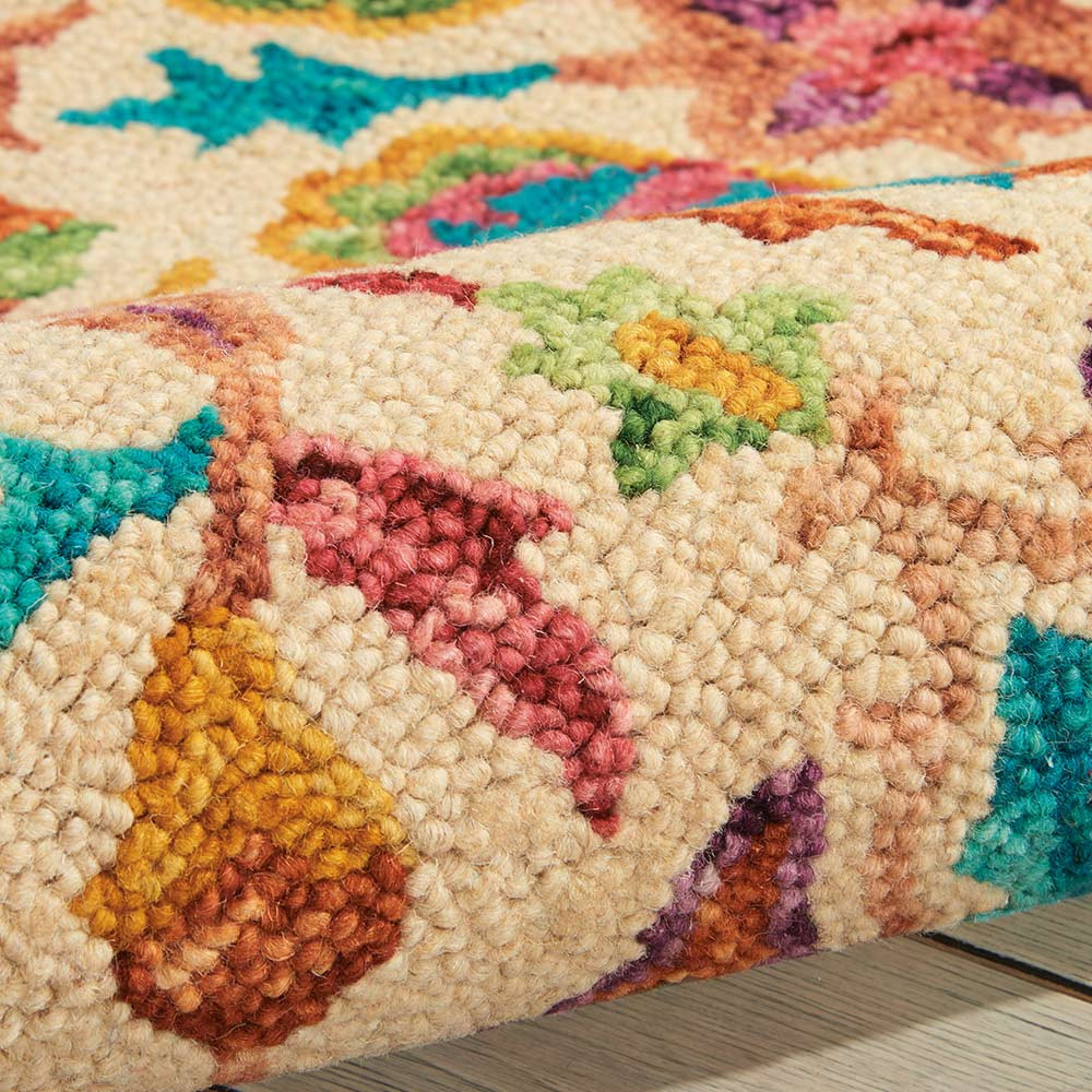 Vibrant Wool rug Ivory VIB08 Runner