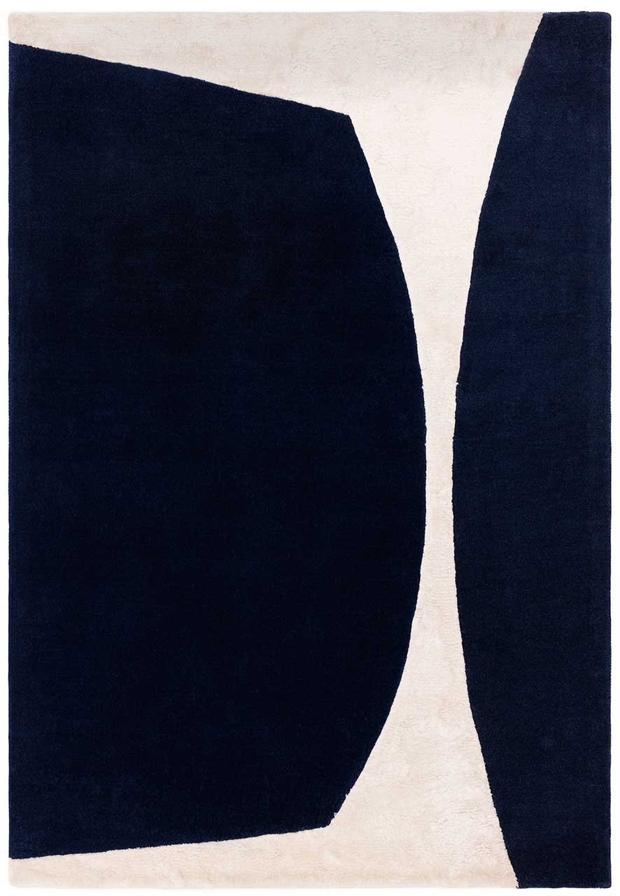 Matrix 102 Signature Indigo Blue Stylish Wool Rug