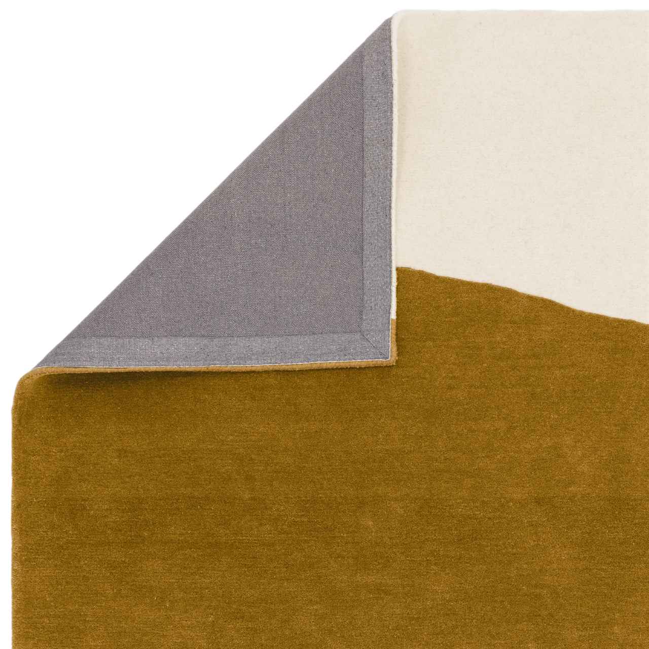 Matrix 104 Signature Ochre White Stylish Wool Rug