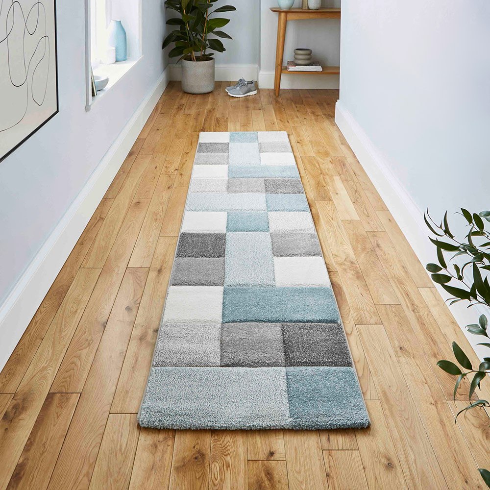 Brooklyn Rug 646 Grey Blue Runner