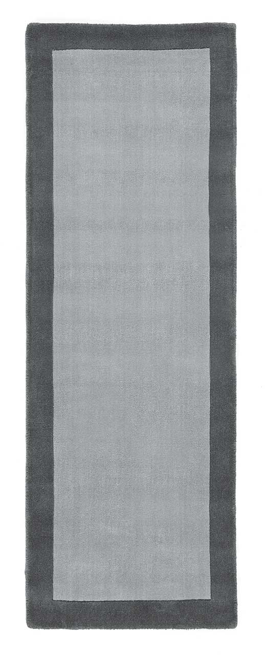 Origins Borders Grey Wool Rug