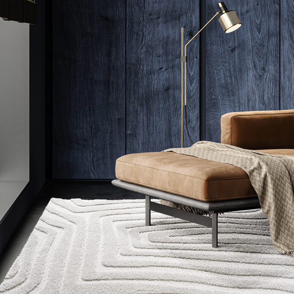 Cleo Clouds 3D Rug Pale Cream
