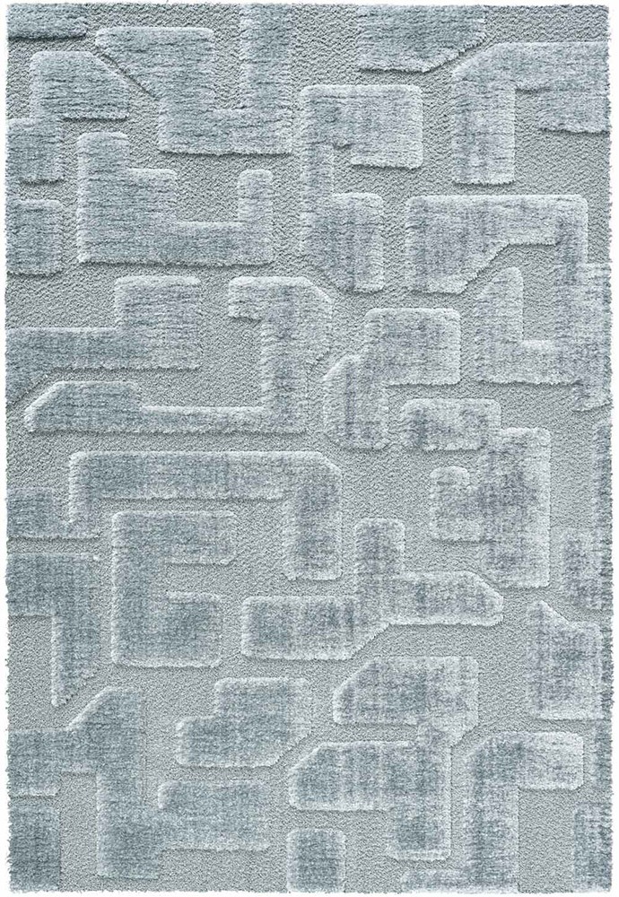 Cleo Tetris 3D Rug Grey