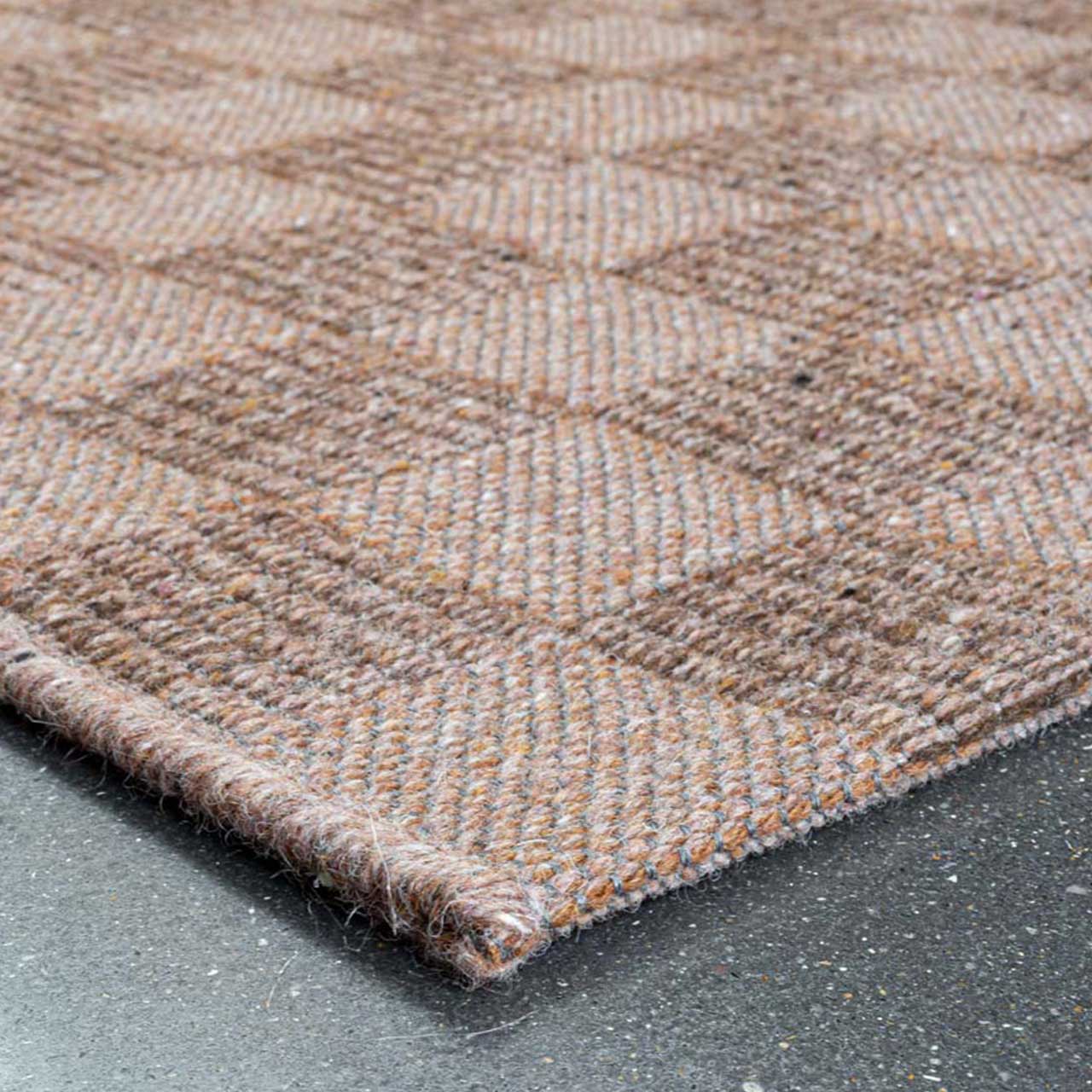 High Line Brown Wool Rug